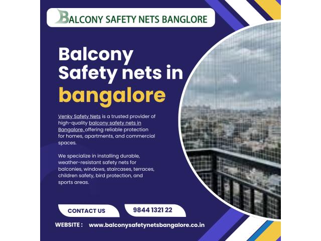 Balcony safety nets in bangalore | VENKY SAFETY NETS
