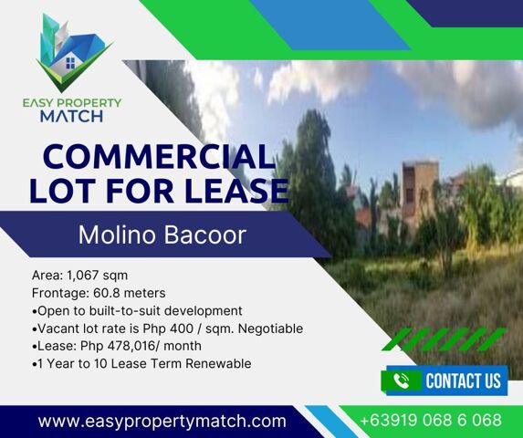 Bacoor, Lot For Rent