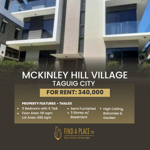 Mckinley Hill, Taguig, Townhouse For Rent Mckinley Hill, Taguig, Townhouse For Rent